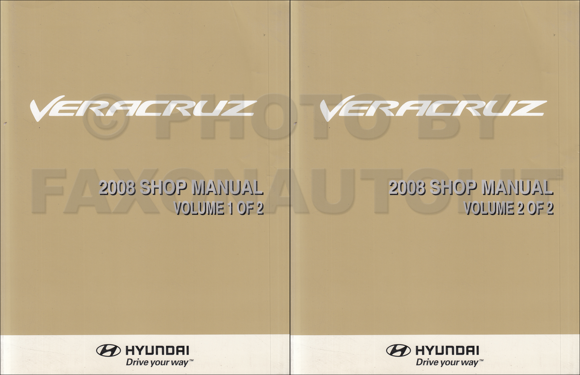 2007 Hyundai Veracruz Shop Manual Original 2 Vol. Set