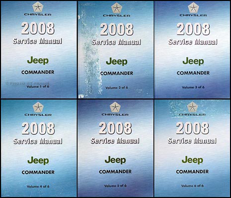 2008 Jeep Commander Shop Manual Set Original