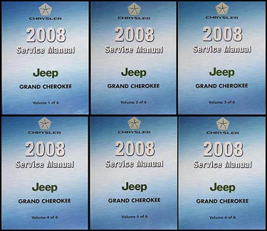 2008 Jeep Grand Cherokee Repair Manual Original 6 Vol. Set