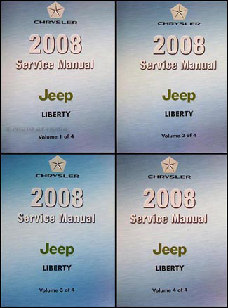 2008 Jeep Liberty Shop Manual Original 4 Vol. Set
