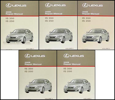 2008 Lexus IS 350/IS 250 Repair Manual Set Original