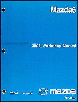 2008 Mazda6 Repair Manual Original Mazda 6