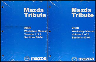 2008 Mazda Tribute Repair Manual Original 