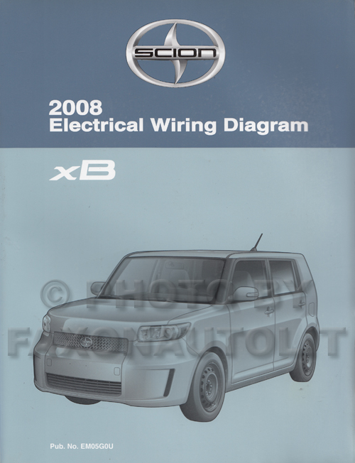 2008 Scion xB Wiring Diagram Manual Original