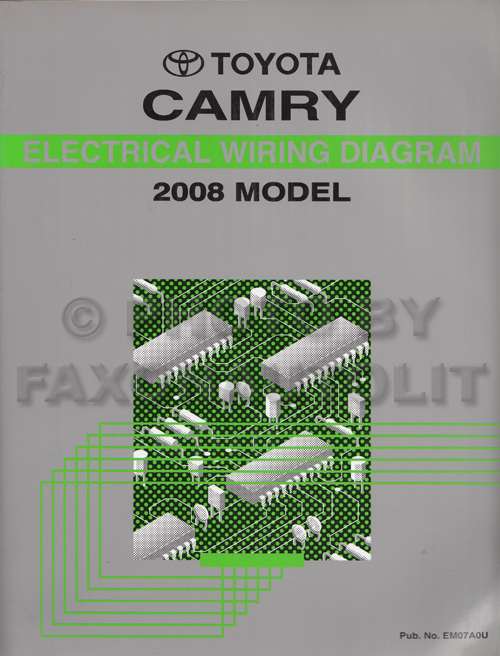 2008 Toyota Camry Wiring Diagram Manual Original