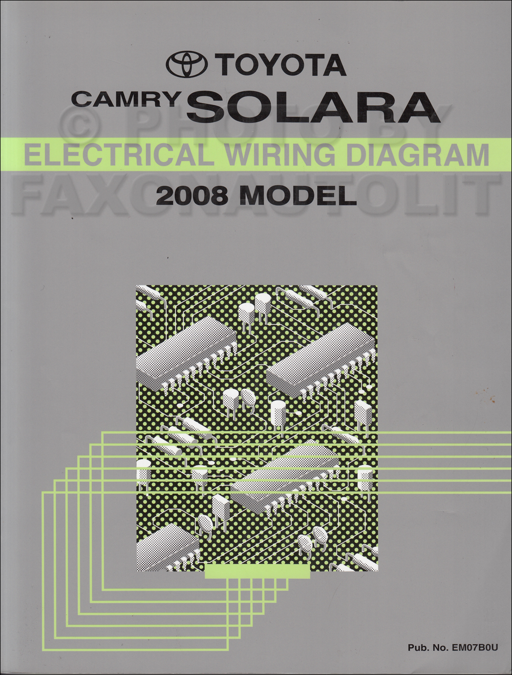 2008 Toyota Solara Wiring Diagram Manual Original