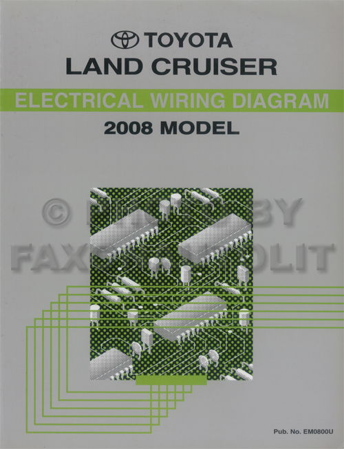 2008 Toyota Land Cruiser Wiring Diagram Manual Original