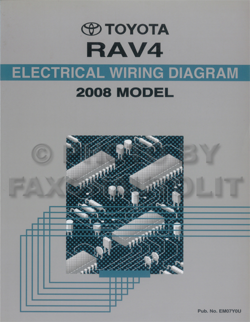 2008 Toyota RAV4 Wiring Diagram Manual Original