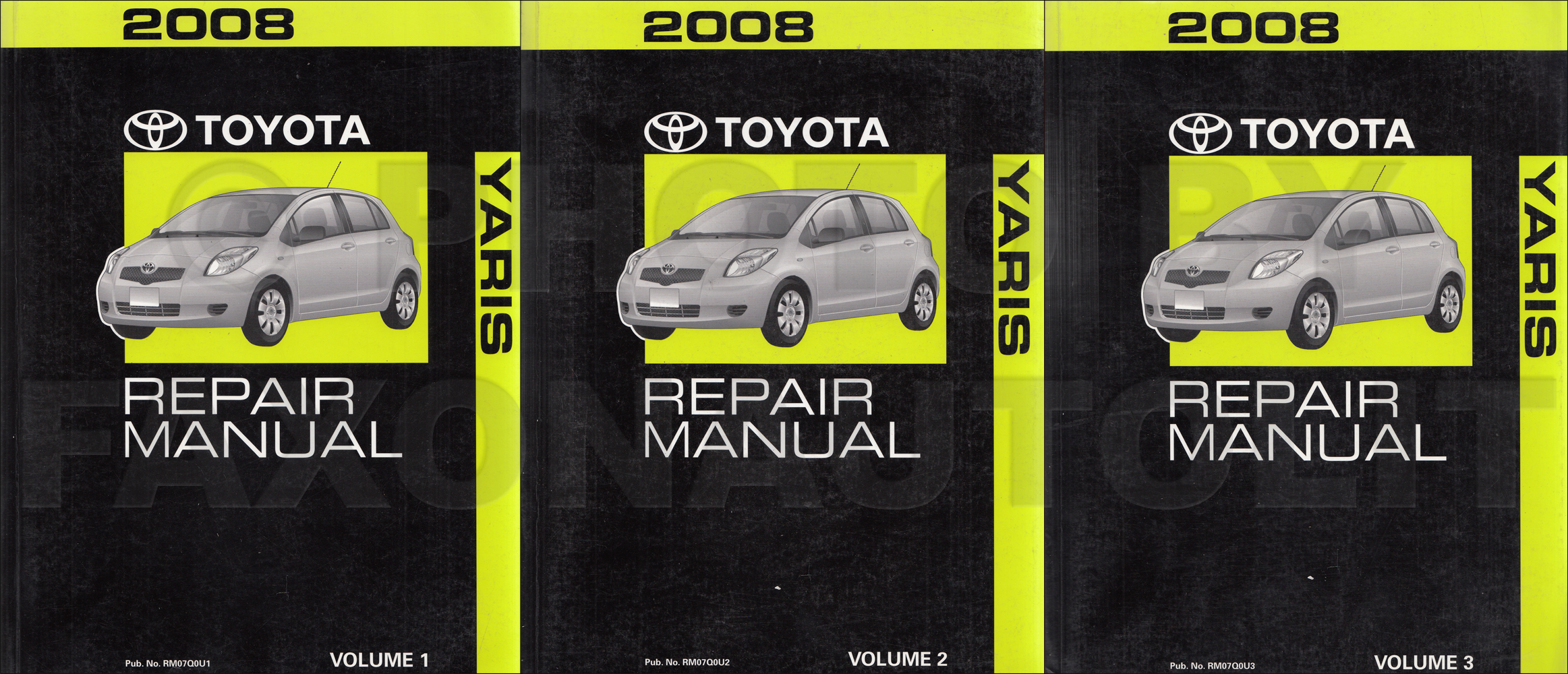 2008 Toyota Yaris Repair Service Manual Original Set