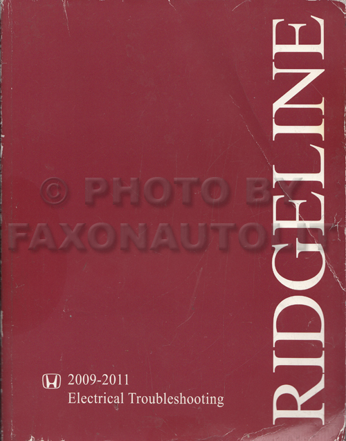 2009-2011 Honda Ridgeline Electrical Troubleshooting Manual Original