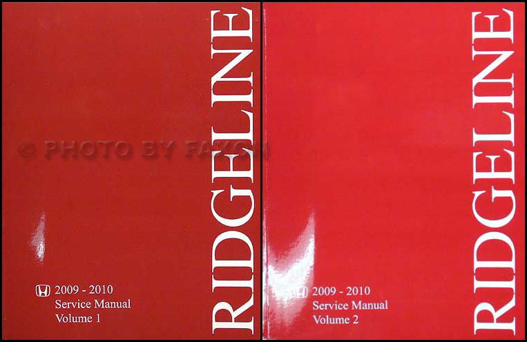 2009-2010 Honda Ridgeline Repair Manual Original  Set