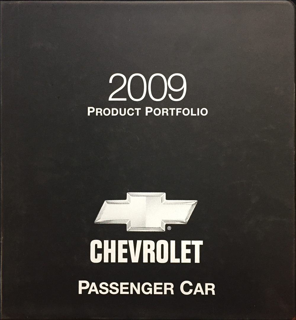 2009 Chevrolet Car Color & Upholstery Dealer Album/Data Book Original