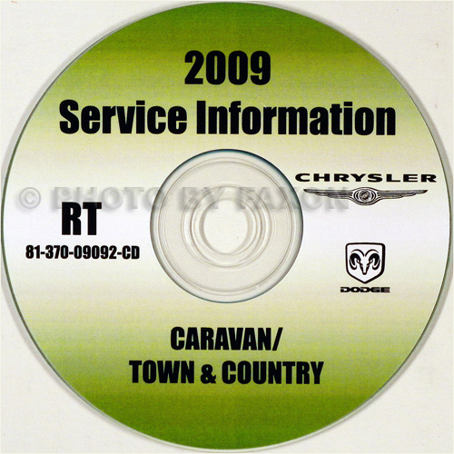 2009 Dodge Grand Caravan and Chrysler Town & Country Repair Shop Manual CD-ROM