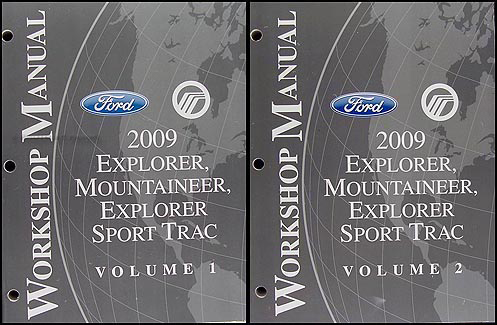 2009 Ford Explorer/Sport Trac Mercury Mountaineer Repair Shop Manual Set
