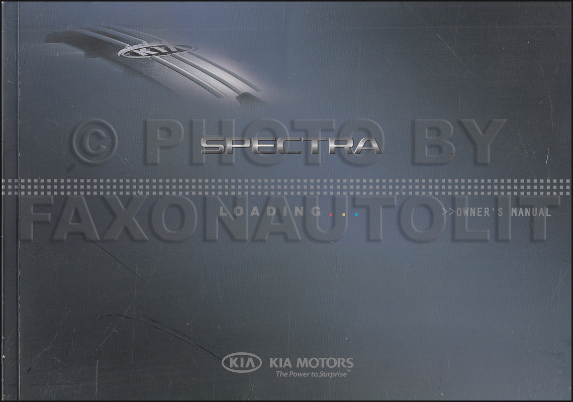2009 Kia Spectra Owners Manual Original