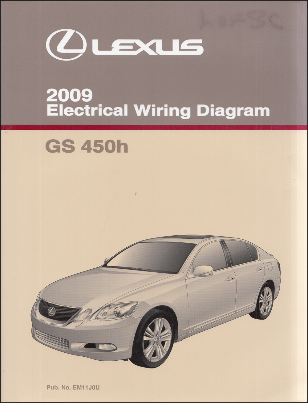 2009 Lexus GS 450h Wiring Diagram Manual Original