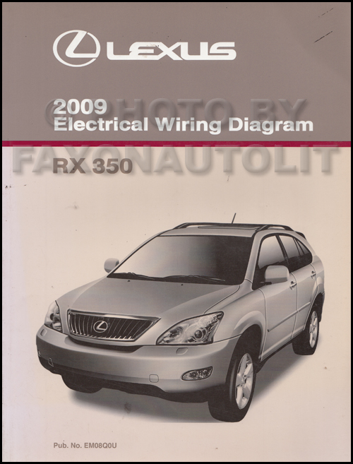 2009 Lexus RX 350 Wiring Diagram Manual Original