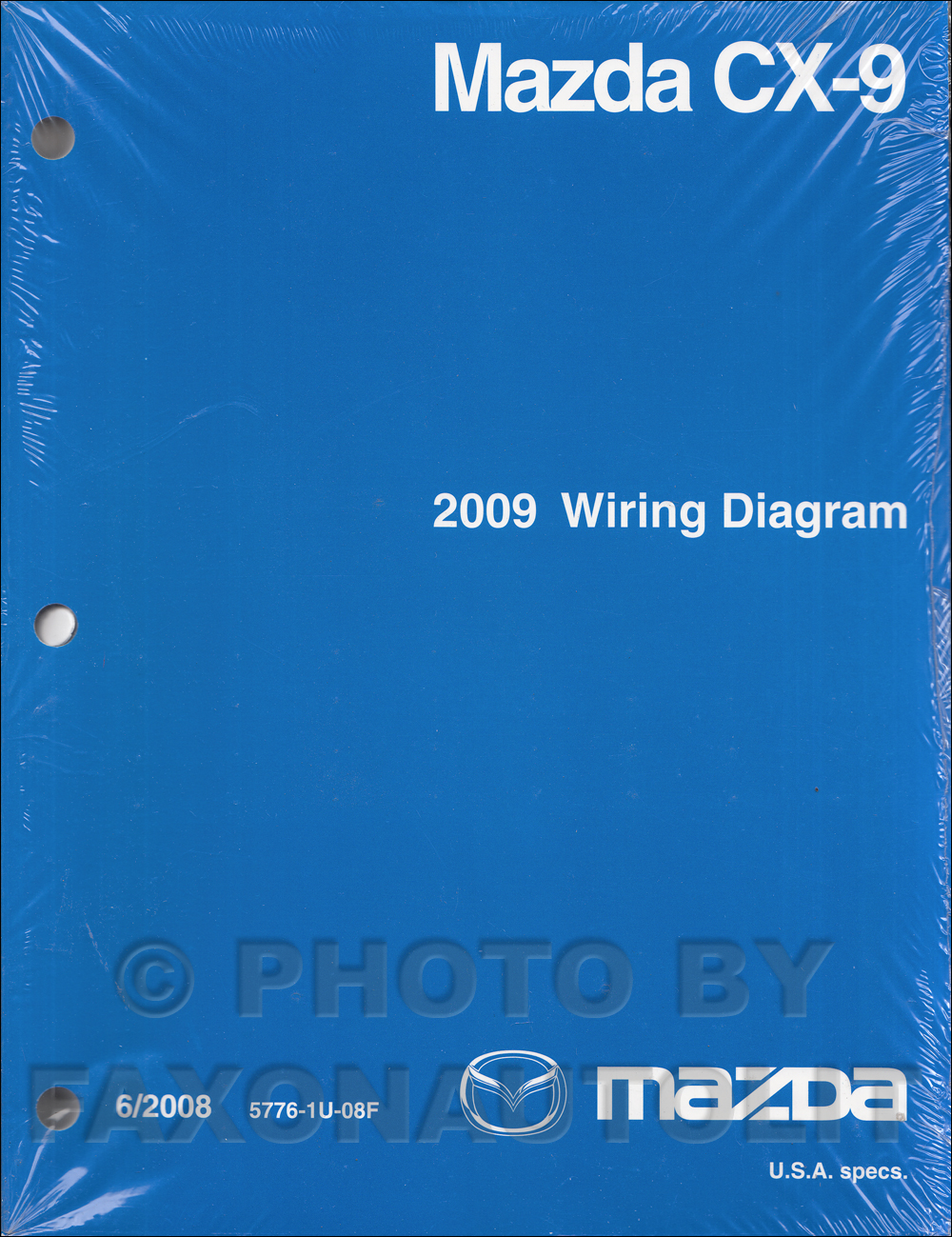2009 Mazda CX-9 Wiring Diagram Manual Original