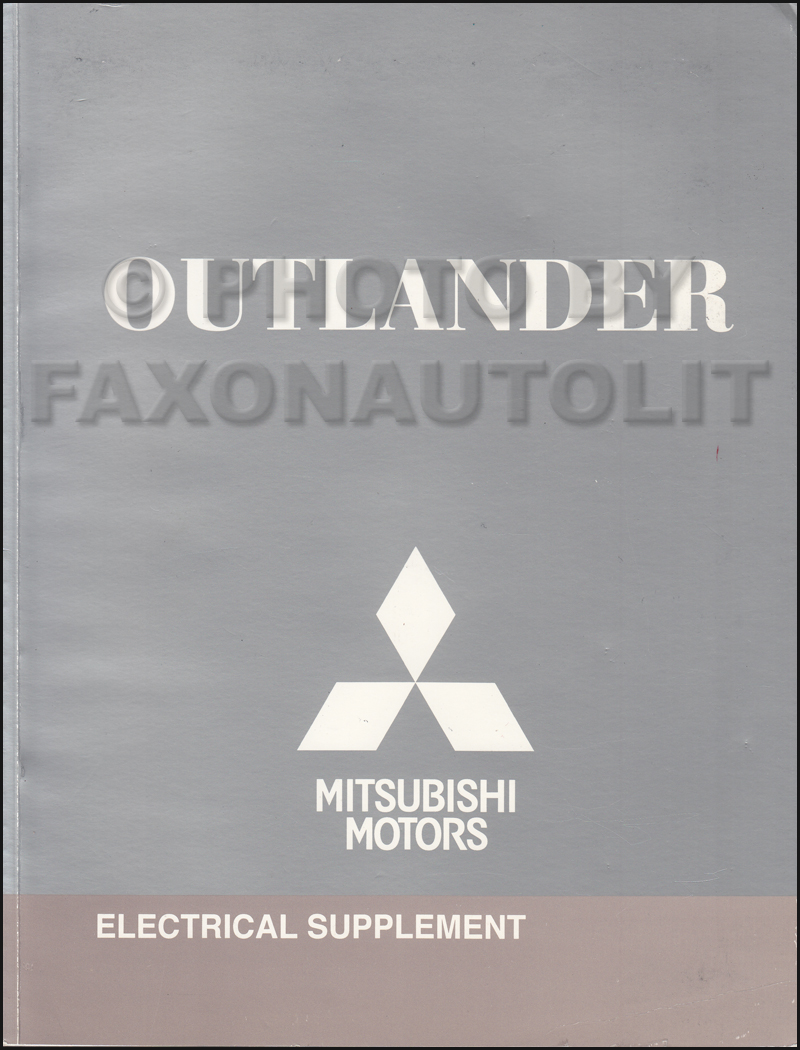 2009 Mitsubishi Outlander Wiring Diagram Manual Original 