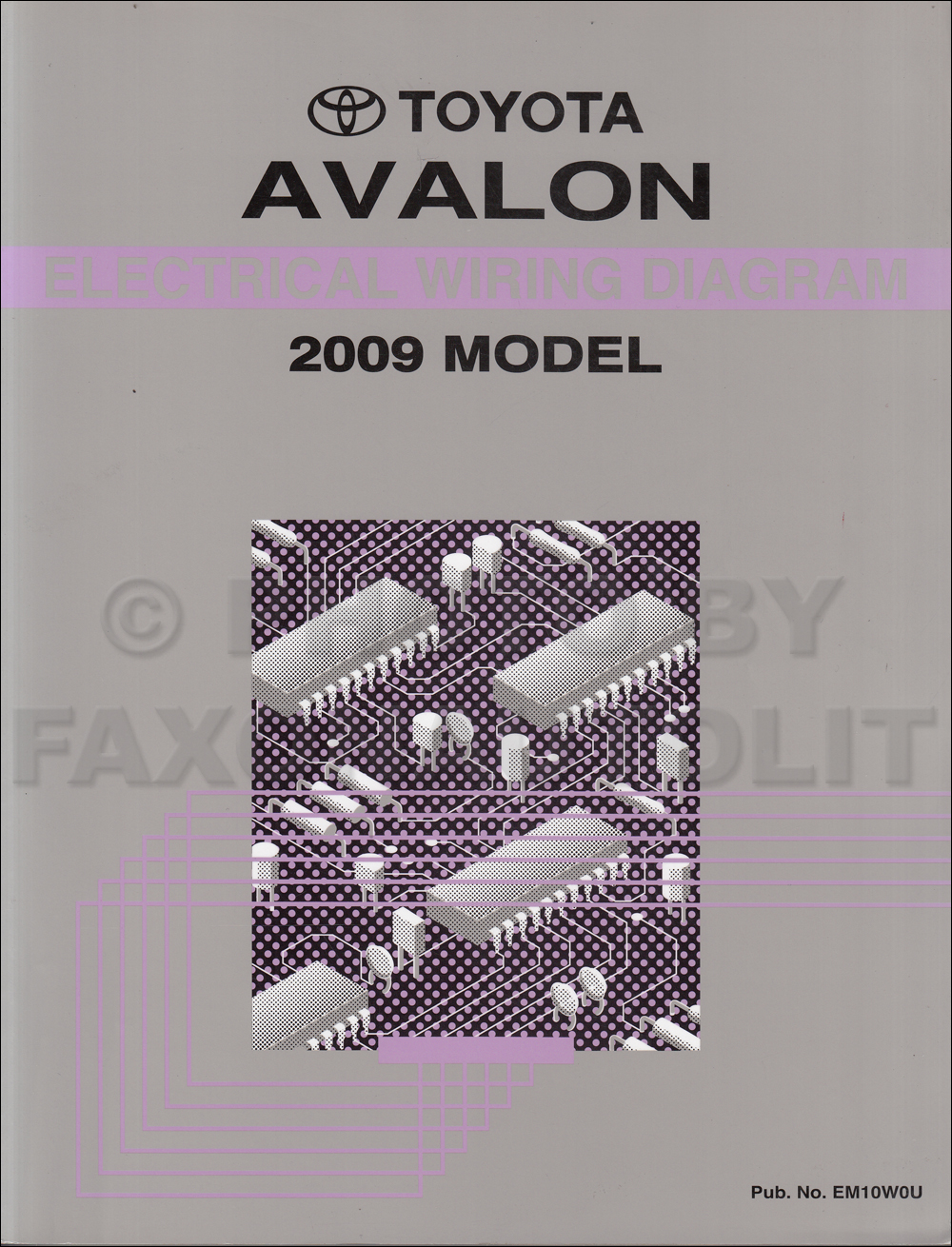 2009 Toyota Avalon Wiring Diagram Manual Original