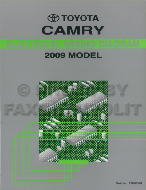 2009 Toyota Camry Wiring Diagram Manual Original