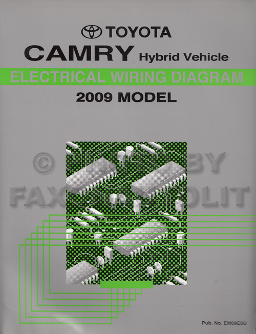 2009 Toyota Camry Hybrid Wiring Diagram Manual Original