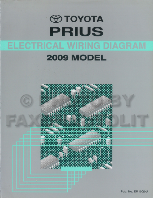 2009 Toyota Prius Wiring Diagram Manual Original