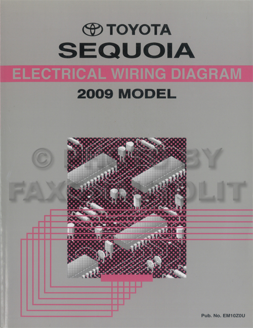 2009 Toyota Sequoia Wiring Diagram Manual Original