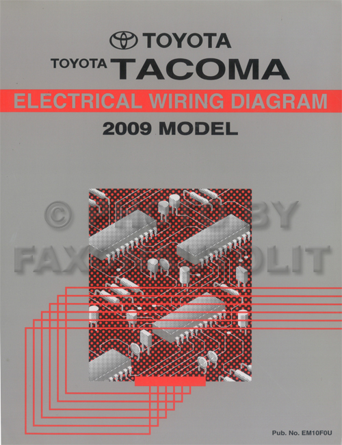2009 Toyota Tacoma Pickup Wiring Diagram Manual Original