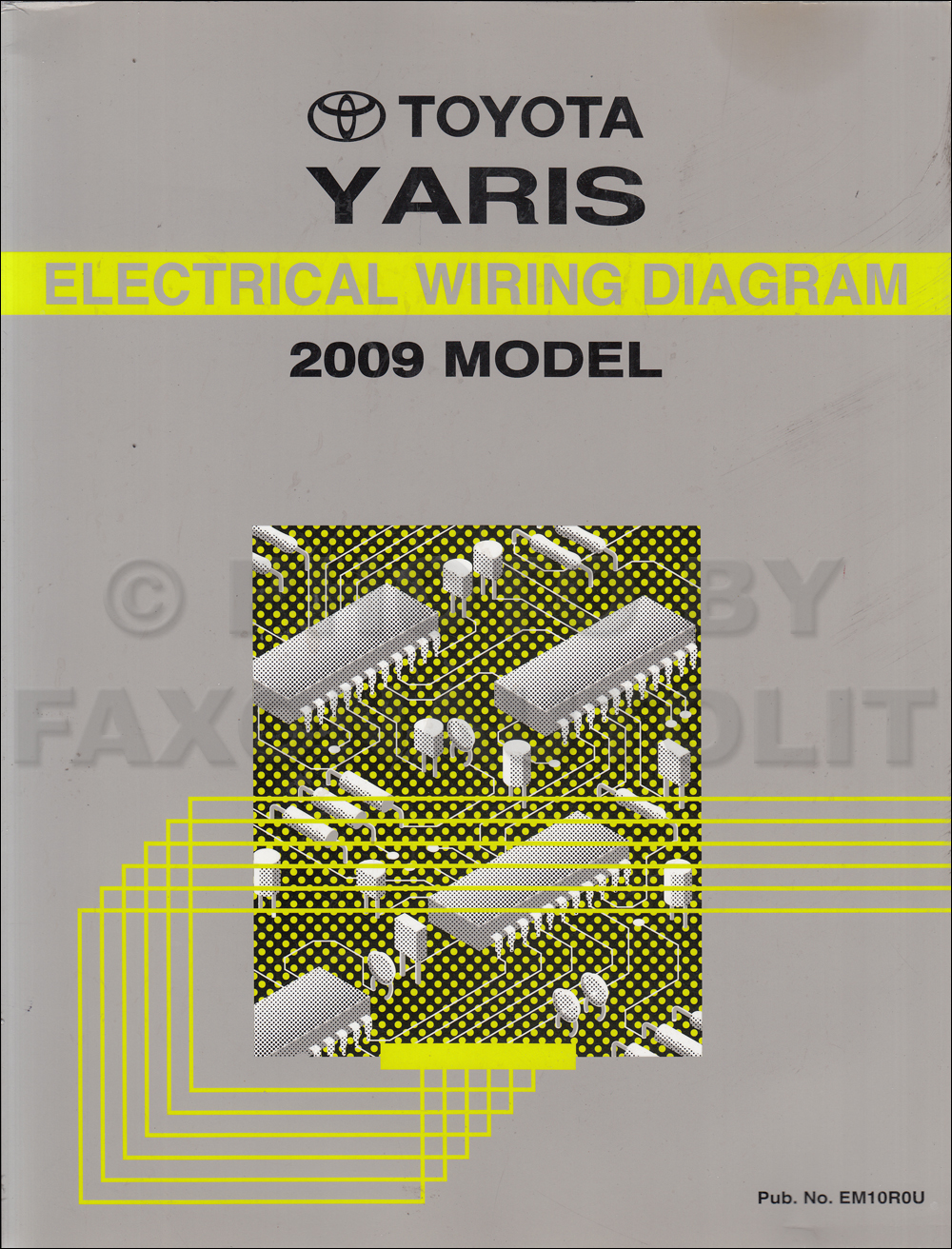 2009 Toyota Yaris Wiring Diagram Manual Original