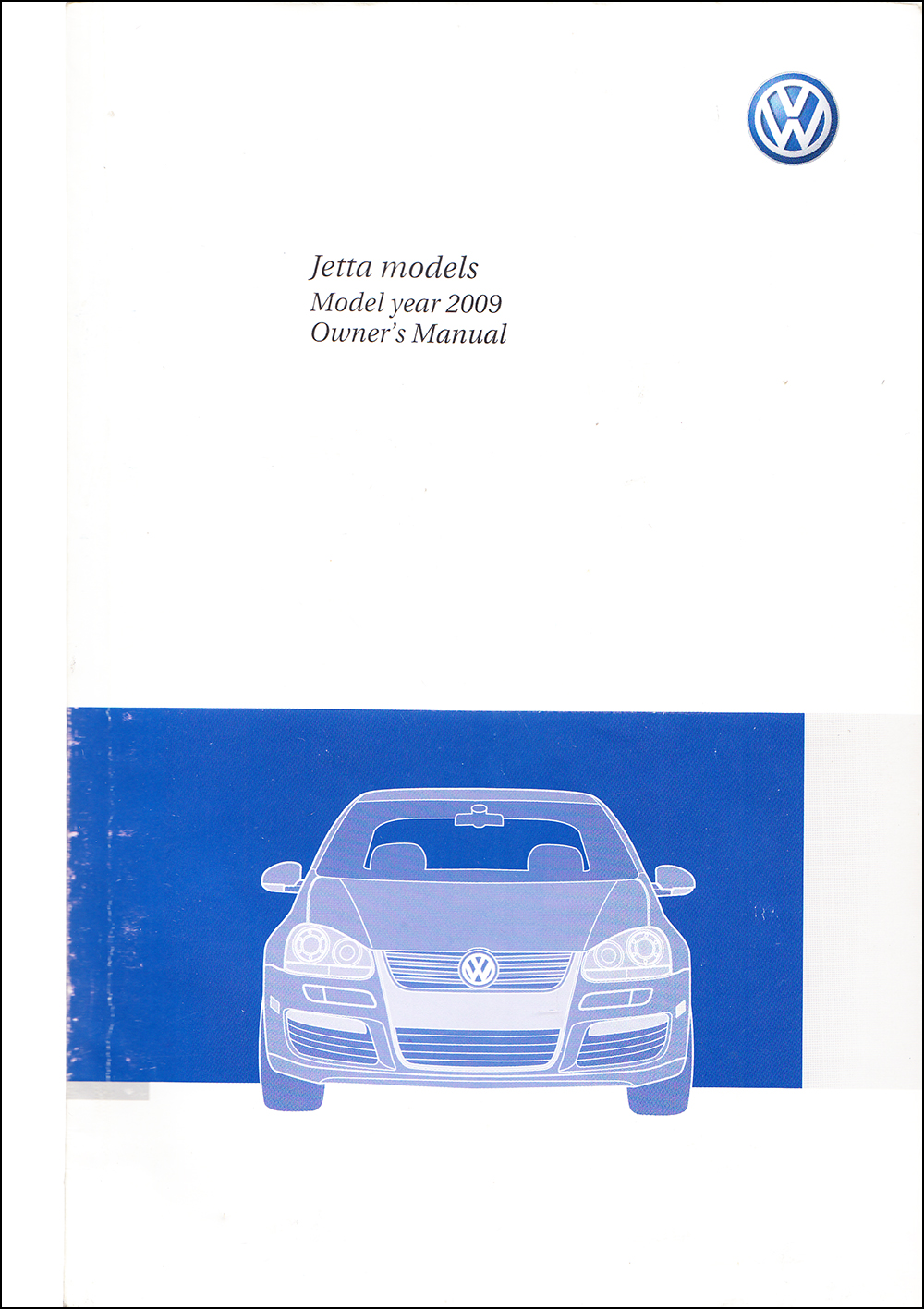 2009 Volkswagen Jetta Sedan Owner's Manual Original