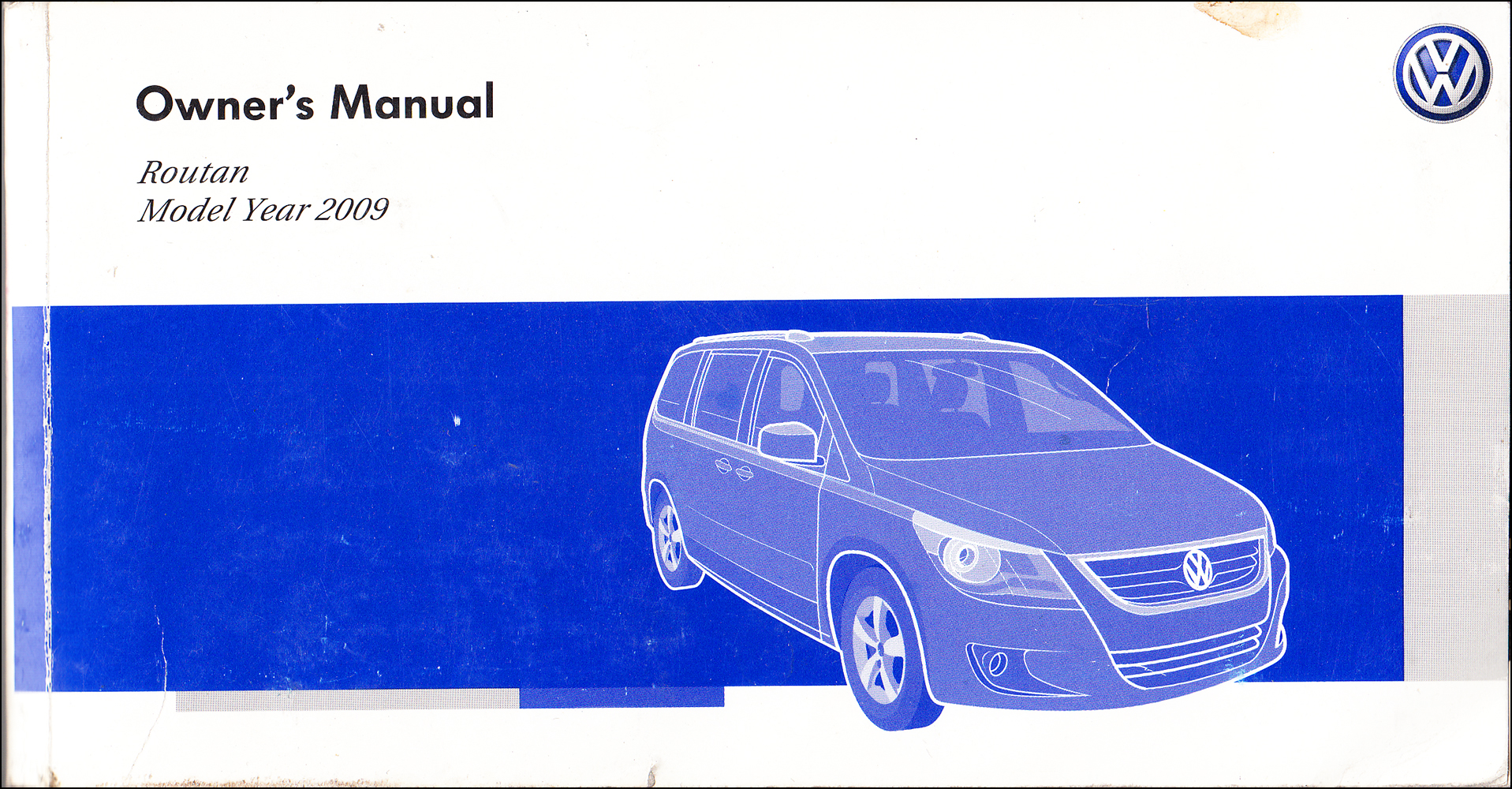 2009 Volkswagen Routan Owner's Manual Original