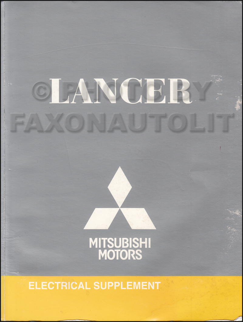 2009.5 Mitsubishi Lancer Wiring Diagram Manual Original