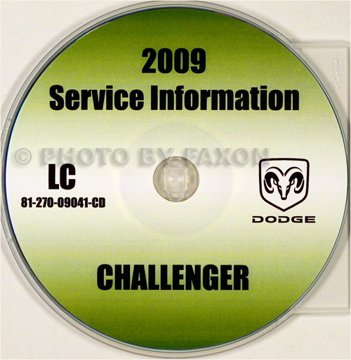 2009 Dodge Challenger Repair Shop Manual CD-ROM