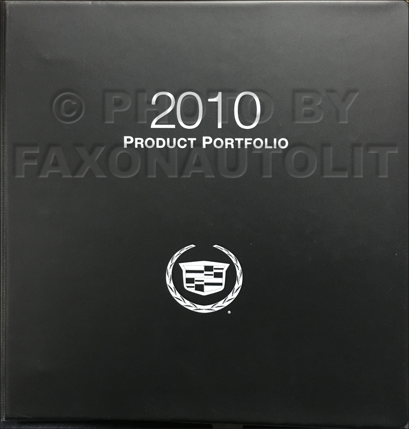 2010 Cadillac Product Portfolio - Data Book and Color & Upholstery Album
