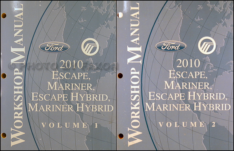 2009 Escape & Hybrid, Mariner & Hybrid Repair Manual Original Set