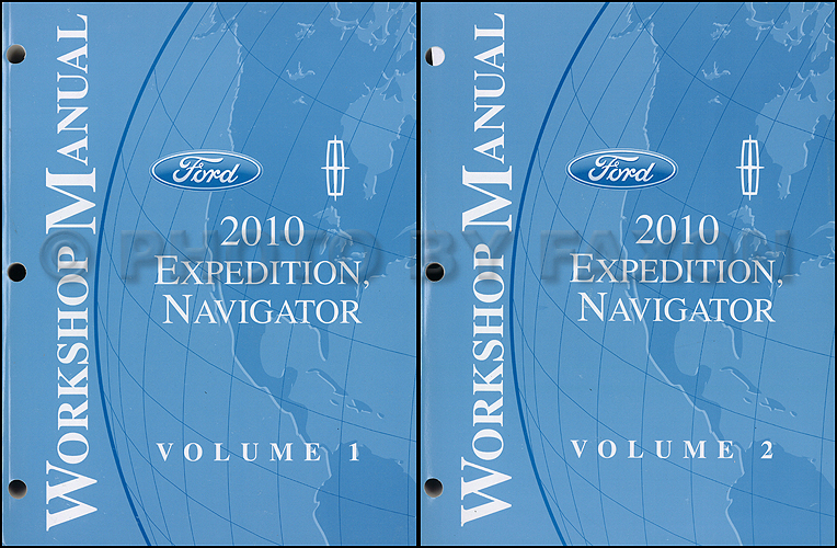 2010 Ford Expedition Lincoln Navigator Repair Shop Manual Original 2 Volume Set