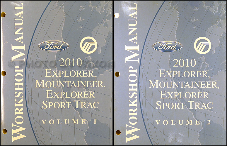 2010 Ford Explorer and Sport Trac Mercury Mountaineer Repair Shop Manual Set