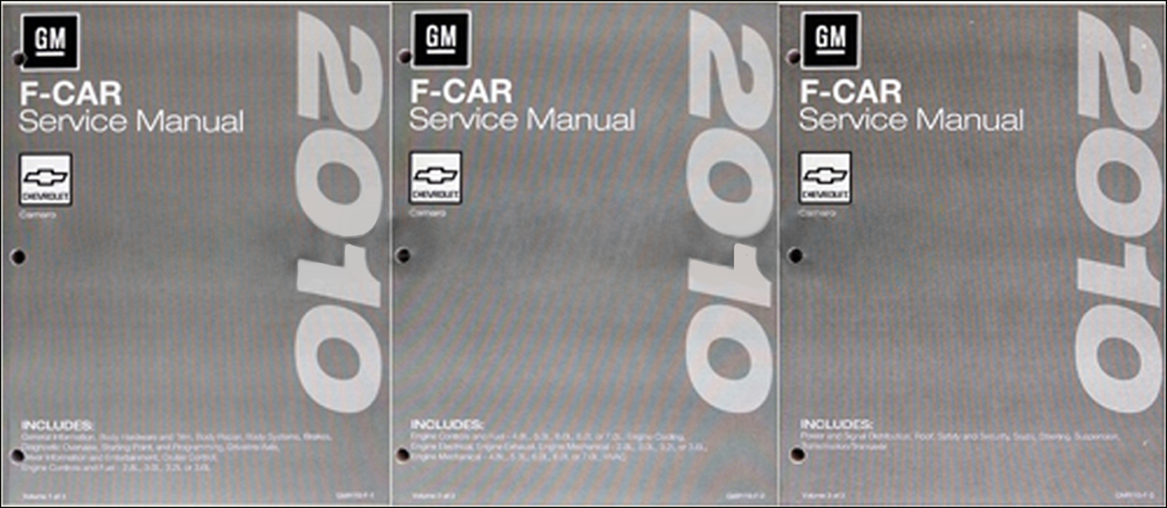 2002 Camaro, Firebird, & Trans Am Repair Manual Original 3 Volume Set 