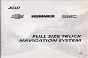 2010 GM Truck Navigation System Owner's Manual Sierra Silverado Yukon Tahoe Suburban Avalanche