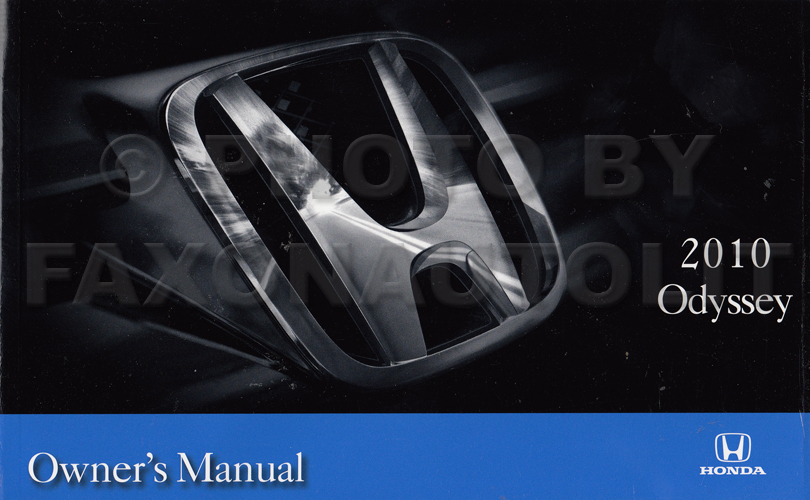 2010 Honda Odyssey Owner's Manual Original
