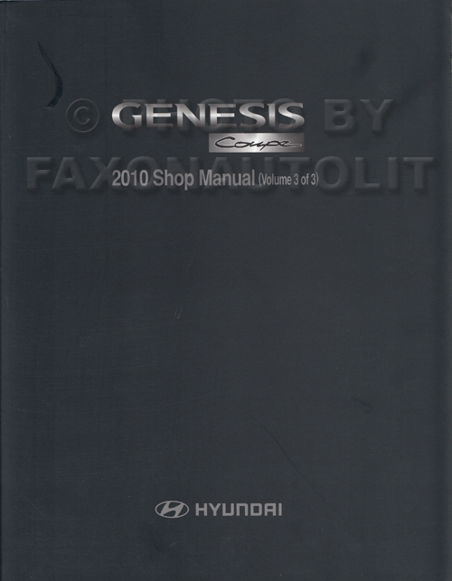 2009 Hyundai Genesis Repair Manual 3 Volume Set Original 