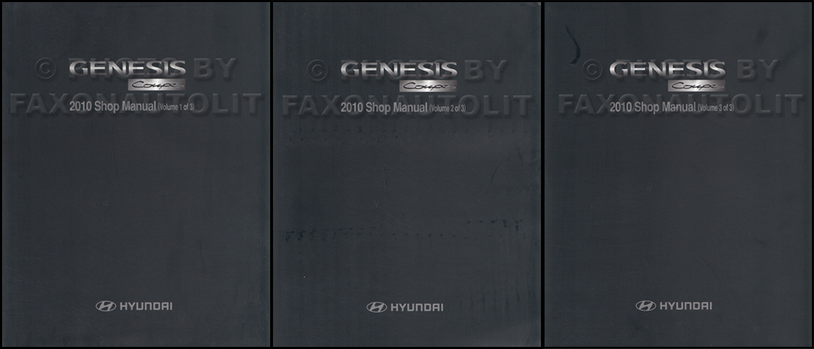 2009 Hyundai Genesis Repair Manual 3 Volume Set Original 