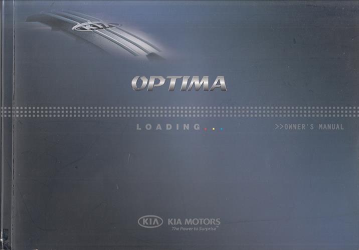 2010 Kia Optima Owners Manual Original