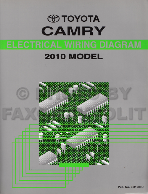 2010 Toyota Camry Wiring Diagram Manual Original