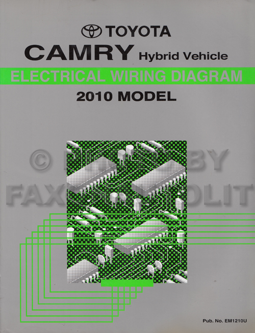 2010 Toyota Camry Hybrid Wiring Diagram Manual Original