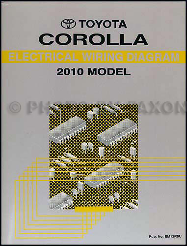 2010 Toyota Corolla Wiring Diagram Manual Original