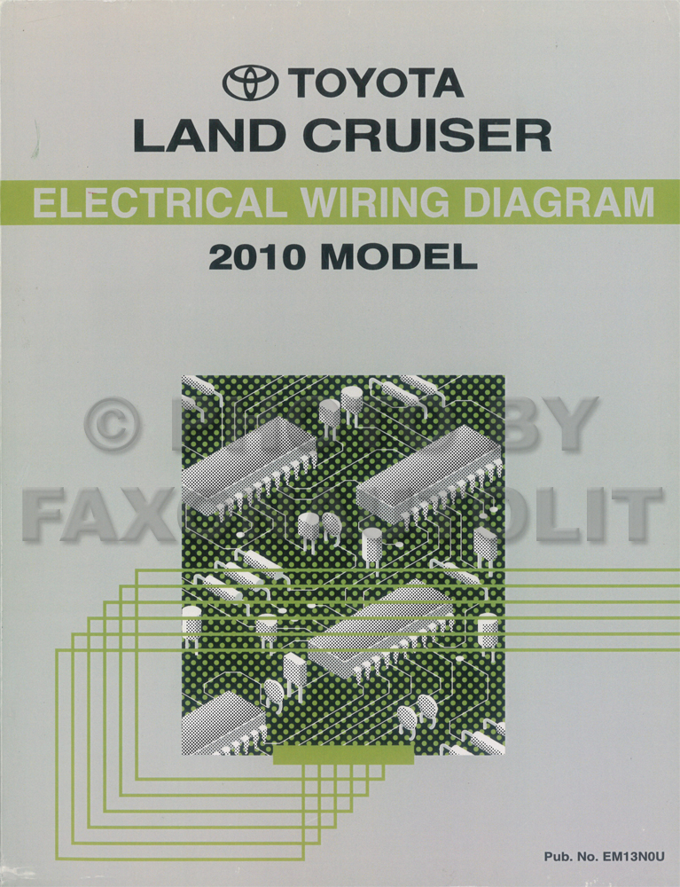 2010 Toyota Land Cruiser Wiring Diagram Manual Original