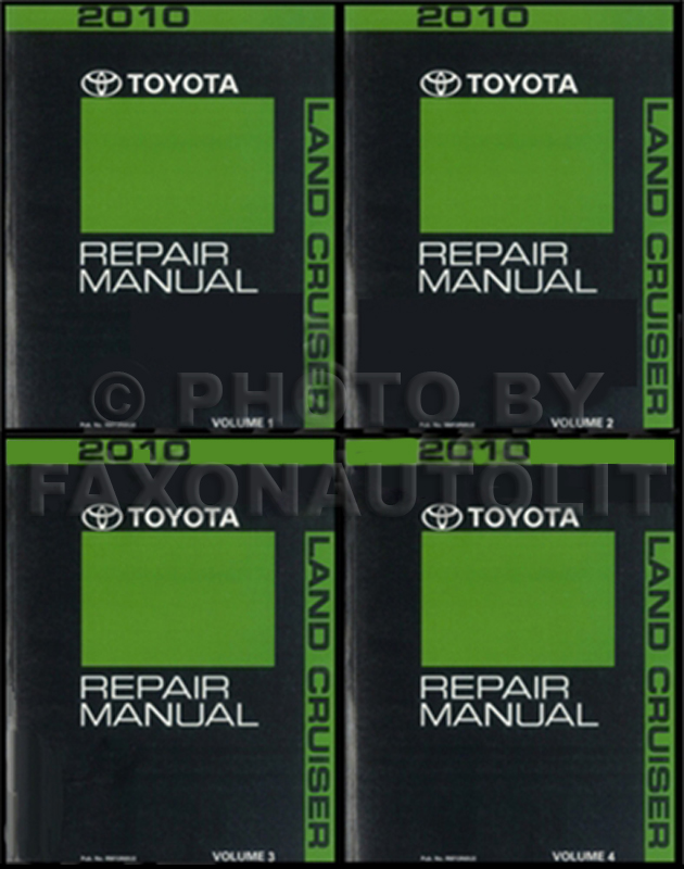 2001 Toyota Land Cruiser Repair Manual Original Set