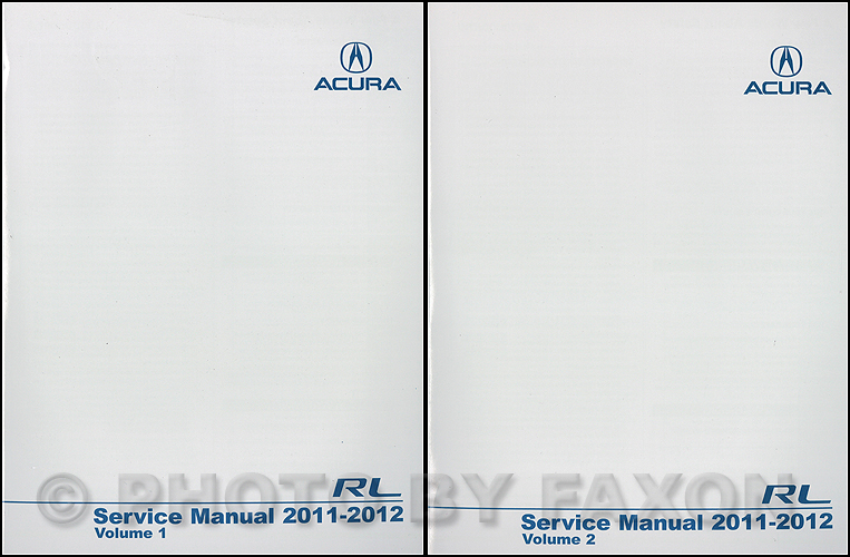 2005-2008 Acura RL Shop Manual Original 2 Volume Set